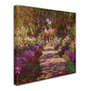 Trademark Fine Art Claude Monet 'A Pathway in Monet's Garden' Canvas Art, 35x35 BL01173-C3535GG